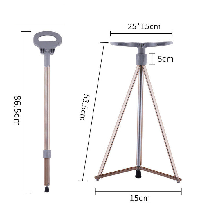Unlock Your Adventure with the Multifunctional Aluminum Alloy Folding Trekking Pole Crutches