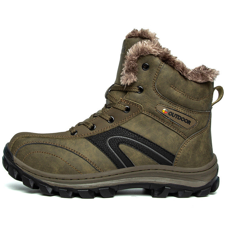 Winter Cotton Velvet Warm Plus Size Hiking Boots